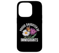 Orgullosa Hija de inmigrantes Mariposa Floral Carcasa para iPhone 14 Pro