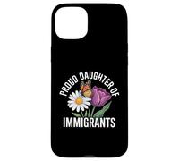 Orgullosa Hija de inmigrantes Mariposa Floral Carcasa para iPhone 15 Plus