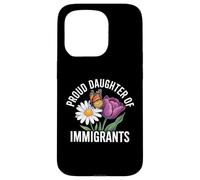 Orgullosa Hija de inmigrantes Mariposa Floral Carcasa para iPhone 15 Pro