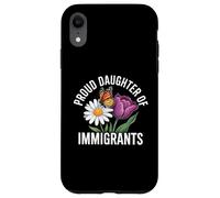 Orgullosa Hija de inmigrantes Mariposa Floral Carcasa para iPhone XR