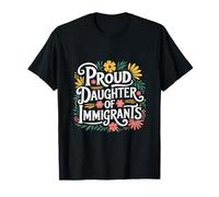 Orgullosa Hija de Inmigrantes Pro Inmigración Orgullo Mexicano Camiseta