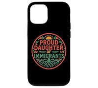 Orgullosa Hija De Inmigrantes Raíces Cultura Orgullo No Migra Carcasa para iPhone 12/12 Pro