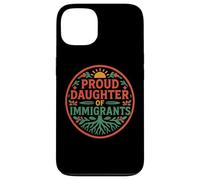 Orgullosa Hija De Inmigrantes Raíces Cultura Orgullo No Migra Carcasa para iPhone 13