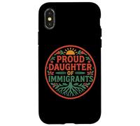 Orgullosa Hija De Inmigrantes Raíces Cultura Orgullo No Migra Carcasa para iPhone X/XS