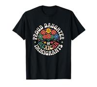 Orgullosa Hija De Los Inmigrantes Mexicanos Retro 70s Latina Camiseta