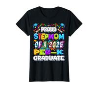 Orgullosa madrastra de un graduado de prekínder 2025, regalos de graduación Camiseta