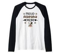 Orgullosa Madre De Alapaha, Bulldog De Sangre Azul De Camiseta Manga Raglan