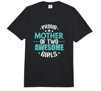 Orgullosa Madre de Dos Chicas increíbles Comfort Colors Adult Heavyweight T-Shirt