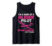 Orgullosa Madre de un Planeador piloto Vuelo Planeador Volando Camiseta sin Mangas