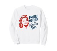 Orgullosa Madre De Unos Pocos Dumbass Niños Divertido Retro Sudadera