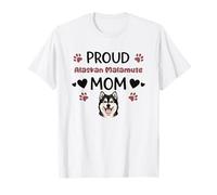 Orgullosa Mamá Alaskan Malamute Amante Malamute de Alaska Camiseta