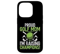 Orgullosa Mamá de Golf Estoy Raising Champions! Golf Mamá Carcasa para iPhone 14 Pro
