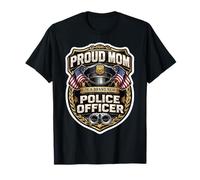 Orgullosa Mamá De Un Nuevo Oficial De Policía Madre Mamá Mamá Policía Camiseta
