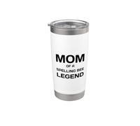 Orgullosa Mamá De Una Leyenda De La Abeja De Ortografía Ganadora Vaso térmico de acero inoxidable de doble pared