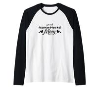 Orgullosa Mamá Mini Husky Amante del Alaskan Klee Kai Camiseta Manga Raglan