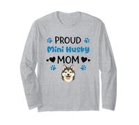 Orgullosa Mamá Mini Husky Amante del Alaskan Klee Kai Manga Larga