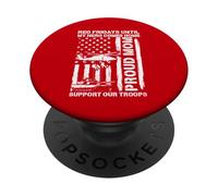 Orgullosa mamá Viernes Rojos hasta Que mi héroe vuelva a casa - Red Friday PopSockets PopGrip Adhesivo