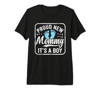 Orgullosa Nueva mamá, es un niño, Madre primeriza, mamá Futura Camiseta Premium