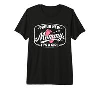 Orgullosa Nueva Mami, es una Chica, mamá para ser, Madre por Primera Vez Camiseta Premium