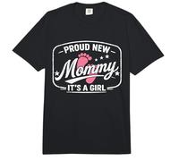 Orgullosa Nueva Mami, es una Chica, mamá para ser, Madre por Primera Vez Comfort Colors Adult Heavyweight T-Shirt