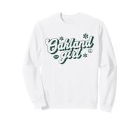 Orgullosa Oakland Girl Retro Groovy City Sudadera