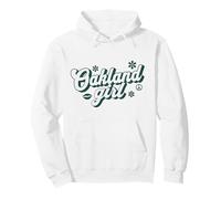 Orgullosa Oakland Girl Retro Groovy City Sudadera con Capucha