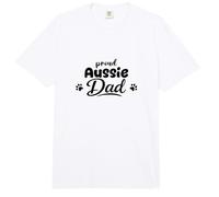 Orgullosa papá Aussie Amante del Pastor Australiano Comfort Colors Adult Heavyweight T-Shirt