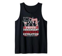 Orgullosa revolución Americana descendiente Camiseta sin Mangas