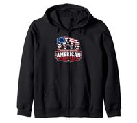 Orgullosa revolución Americana descendiente Sudadera con Capucha