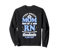 Orgullosa RN Graduate Mom Class of 2027 Nursing Sudadera