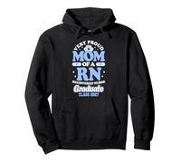 Orgullosa RN Graduate Mom Class of 2027 Nursing Sudadera con Capucha