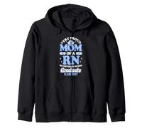 Orgullosa RN Graduate Mom Class of 2027 Nursing Sudadera con Capucha