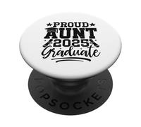 Orgullosa tía 2025, promoción de posgrado de 2025 PopSockets PopGrip Adhesivo