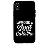 Orgullosa tía de un corazón Cutie Pie Carcasa para iPhone X/XS