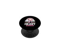 Orgullosa tía de un Guerrero del corazón CHD Conciencia Sobrina Sobrino PopSockets PopGrip Adhesivo