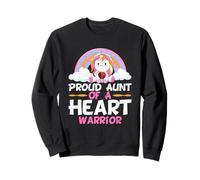Orgullosa tía de un Guerrero del corazón CHD Conciencia Sobrina Sobrino Sudadera