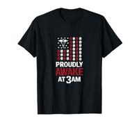 Orgullosamente Despierto a Las 3 Am Nurse Night Shift Flag Camiseta