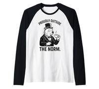 Orgullosamente Fuera de la Norma Victorian Tea Bear Lover Camiseta Manga Raglan