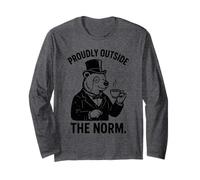 Orgullosamente Fuera de la Norma Victorian Tea Bear Lover Manga Larga