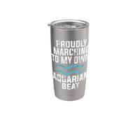 Orgullosamente marchando hacia mi propio Aquarian Beat Aquarius Vaso térmico de acero inoxidable de doble pared