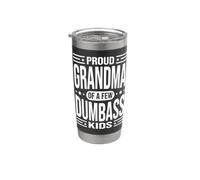 Orgulloso abuelo de unos cuantos idiotas niños divertido papá humor Vaso térmico de acero inoxidable de doble pared