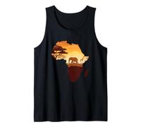 Orgulloso África país Africano Elefante Cinco Grandes Amor Camiseta sin Mangas