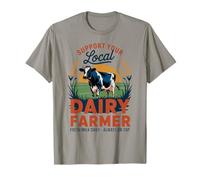 Orgulloso agricultor lechero vintage - Soporte retro granja lechera local Camiseta