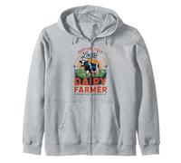 Orgulloso agricultor lechero vintage - Soporte retro granja lechera local Sudadera con Capucha