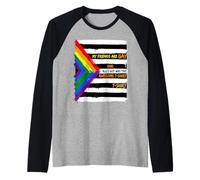 Orgulloso Aliado Mis Amigos Gay Me DIO Esto Camiseta Manga Raglan