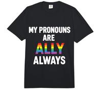 Orgulloso Aliado Recto Mi Pronombres Aliado Lejos Comfort Colors Adult Heavyweight T-Shirt