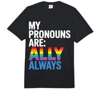 Orgulloso Aliado Recto Mi Pronombres Aliado Lejos Comfort Colors Adult Heavyweight T-Shirt