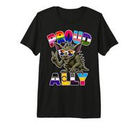 Orgulloso Ally Chupacabras Mes del Orgullo LGBTQ Camiseta Premium