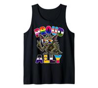 Orgulloso Ally Chupacabras Mes del Orgullo LGBTQ Camiseta sin Mangas