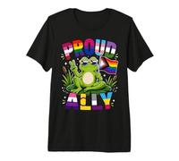 Orgulloso Ally Frog Mes del Orgullo LGBTQ Camiseta Premium